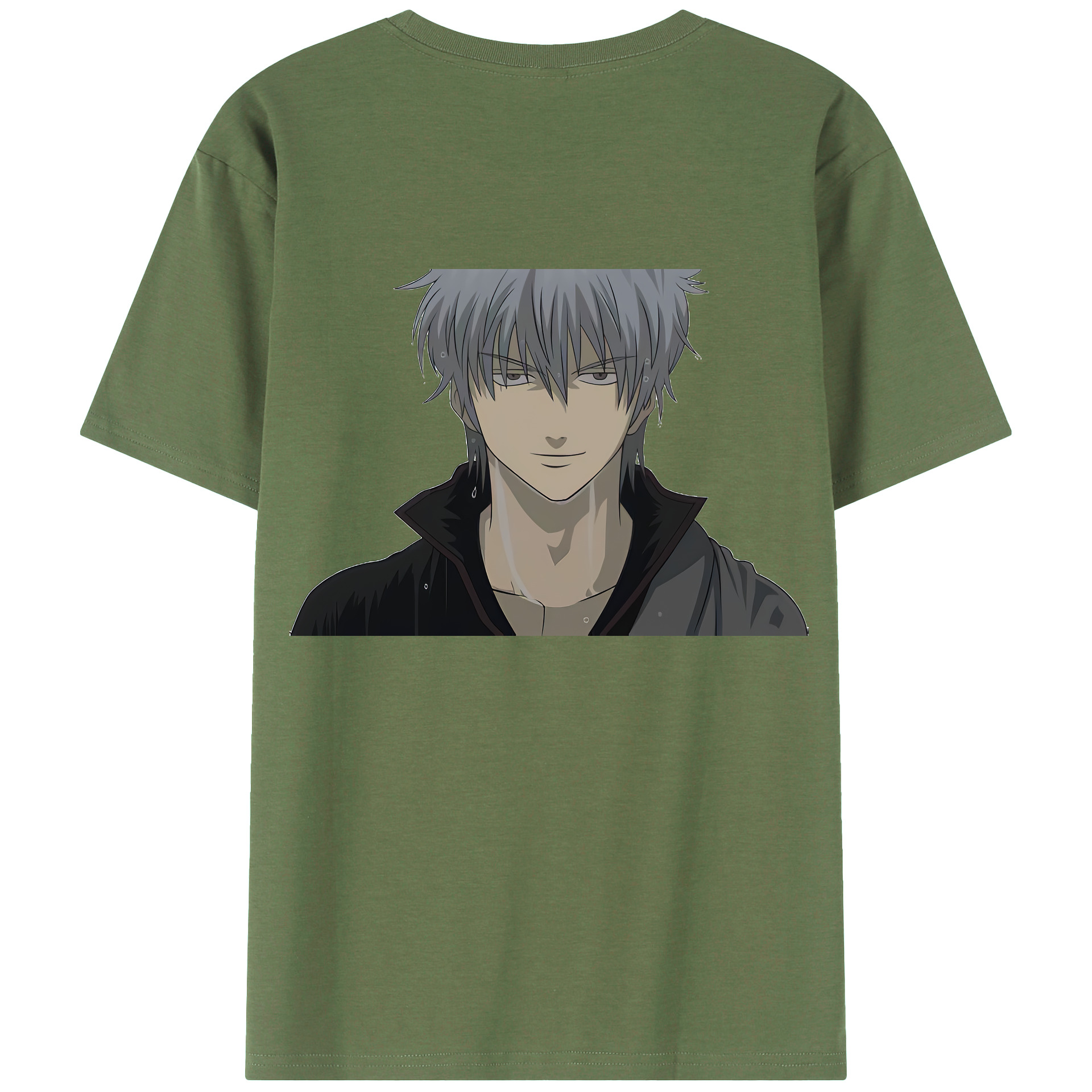 （画像用） ぎんたま 坂田銀時（さかたぎんとき） 神楽 志村新八（しむら しんぱち） GINTAMA Sakata Gintoki Kagura Shimura Shinpachi 綿100％ メンズ半袖Tシャツ（バックプリント） 通気性